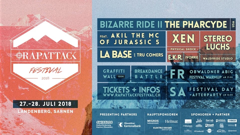 Rapattack Festival 2018 poster