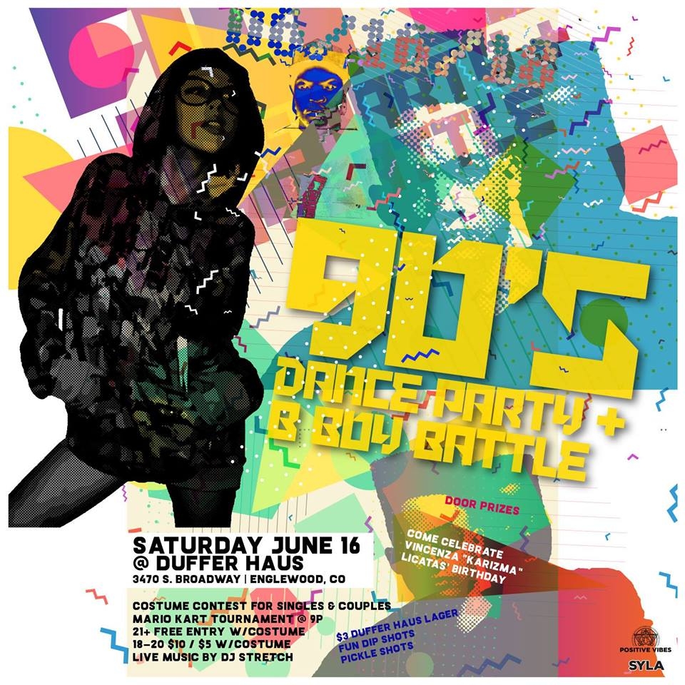 90's Dance Party & Bboy Battle 2018 poster