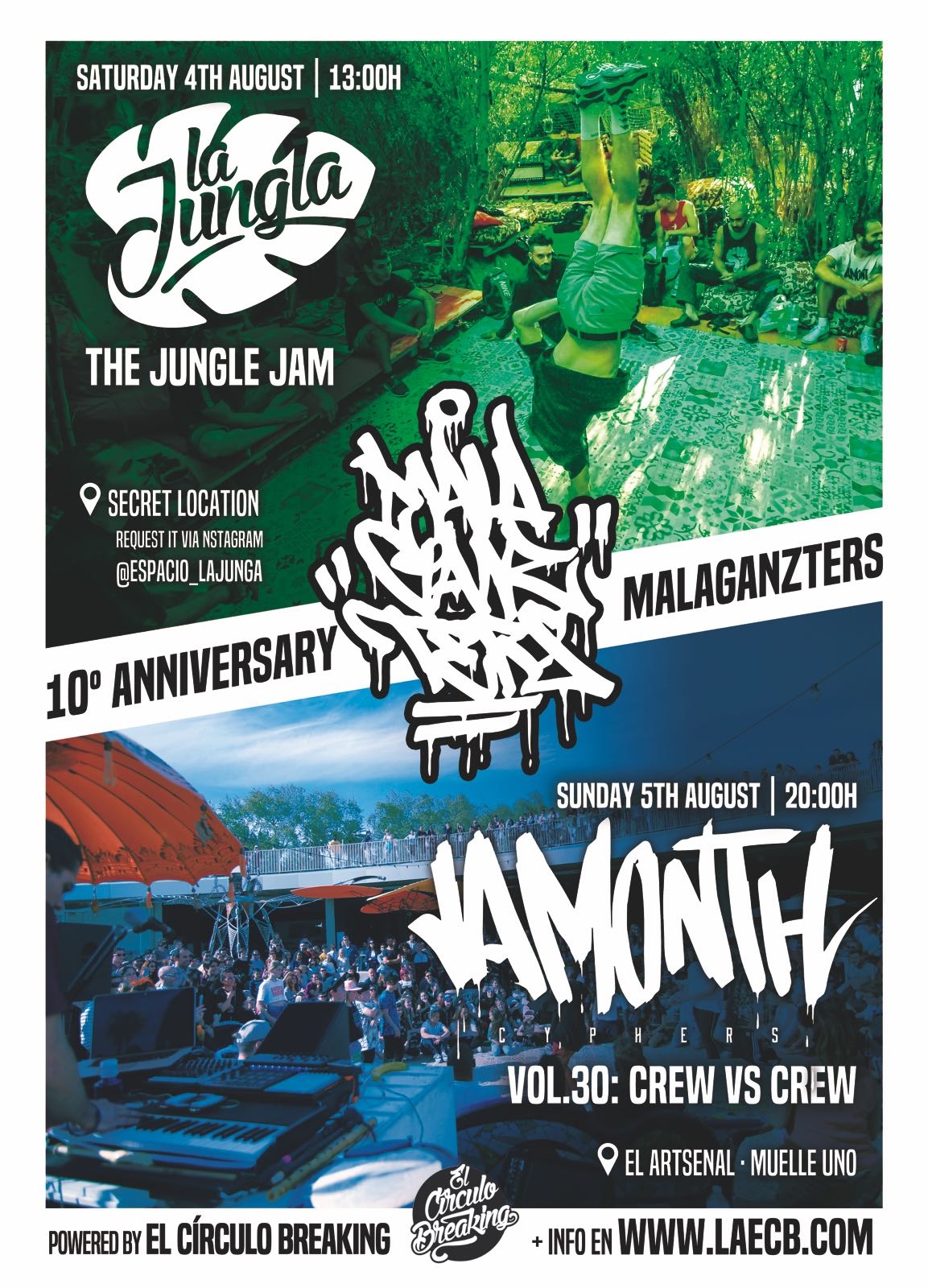 Malaganzters 10Anniversary  poster