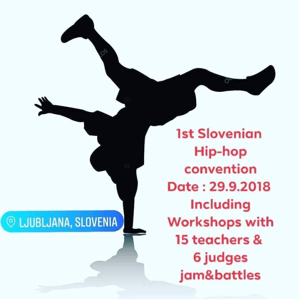 1st Slovenian Hip-Hop Dance Convention 2018 poster