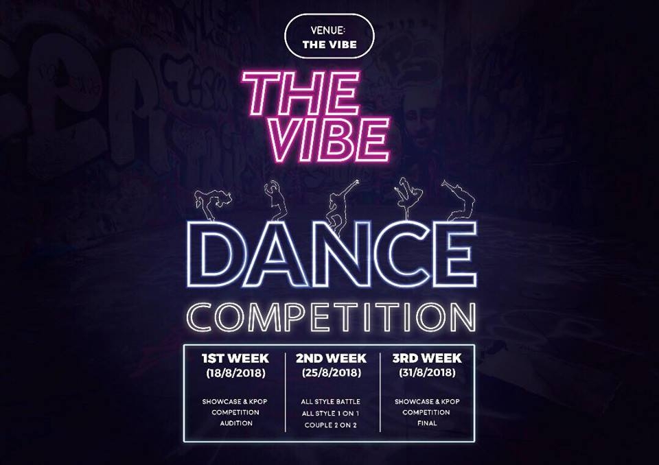 The VIBE Street Dance competiton 2018 poster