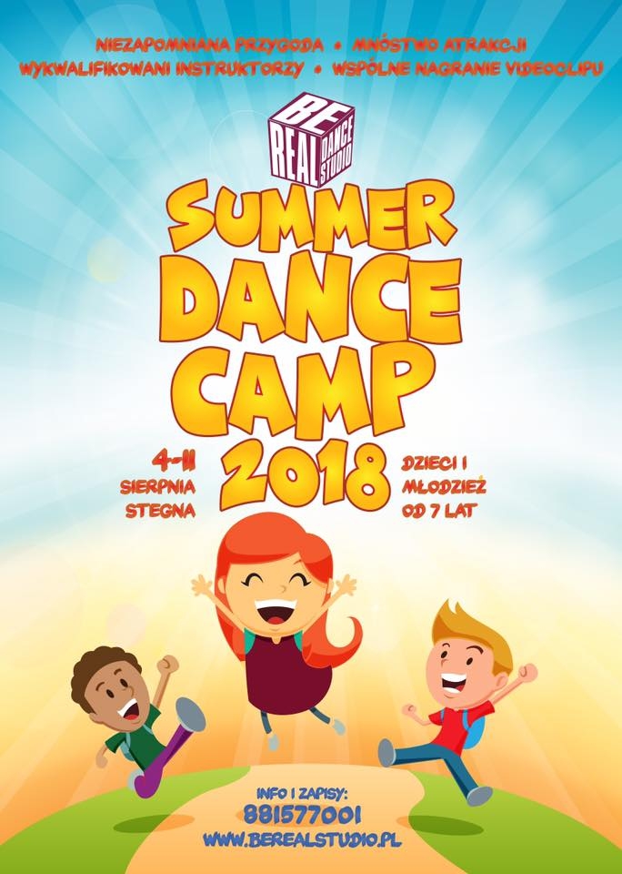 Be Real Summer Dance Camp 2018 poster