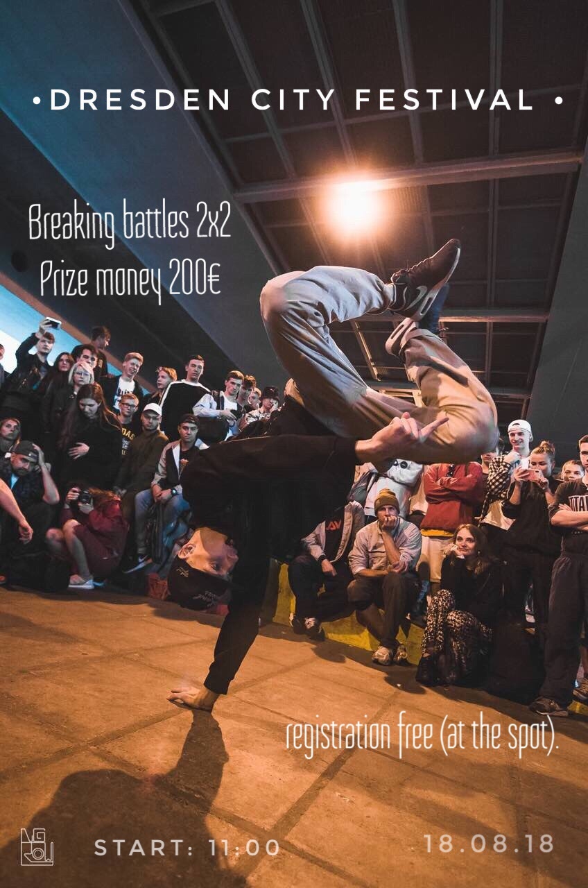 Dresden city festival Breaking battles poster