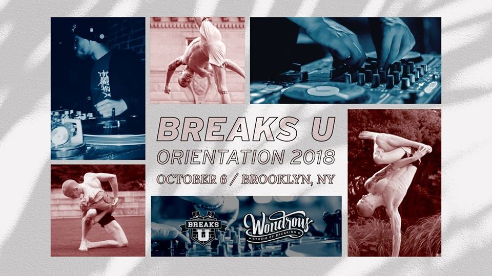 Breaks U: Orientation 2018 poster