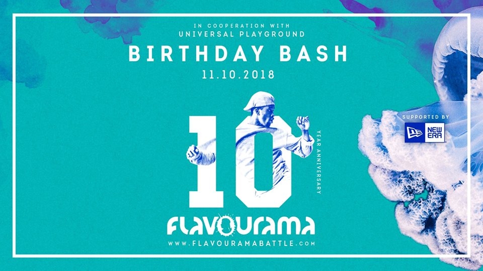 Flavourama 10 Year Anniversary 2018 poster