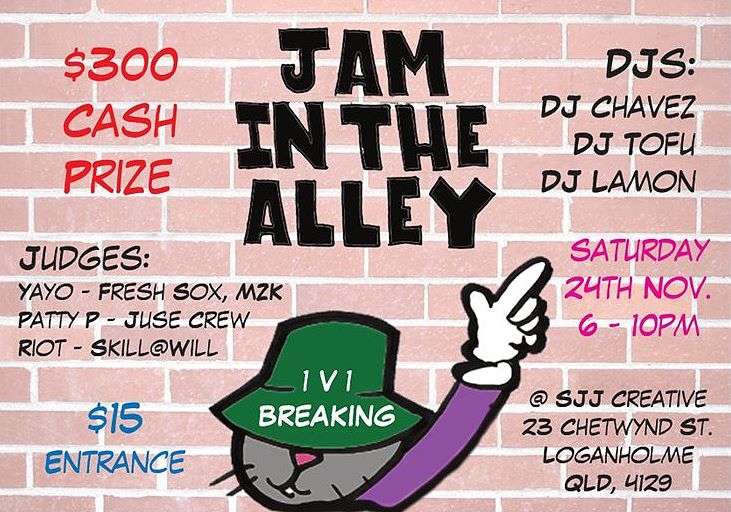 Jam In The Alley 2018 poster