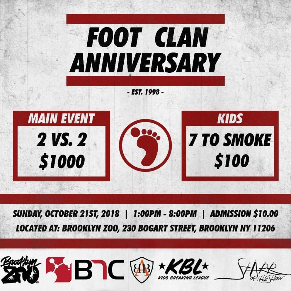 Foot Clan Anniversary Jam 2018 poster