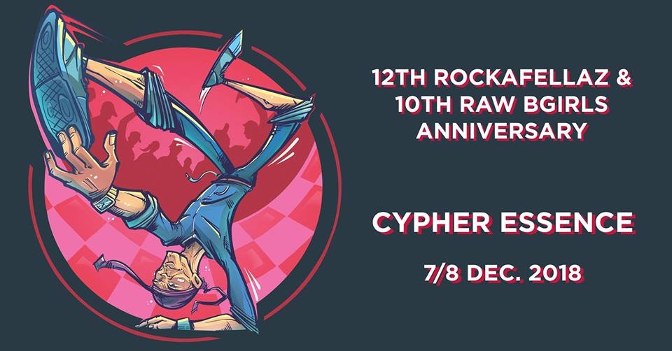 12th RockaFellaz Crew & 10th Raw Bgirls Anniversary 2018 poster