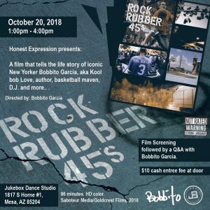 Rock Rubber 45s Mesa Film Premiere + Q&A at The Jukebox Grounds