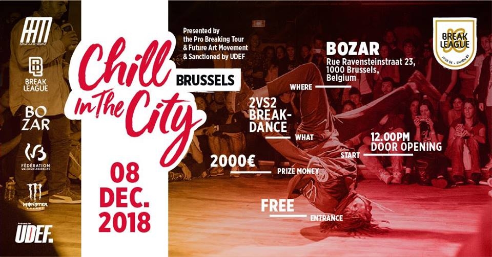 Chill in the City Brussels 2018 poster