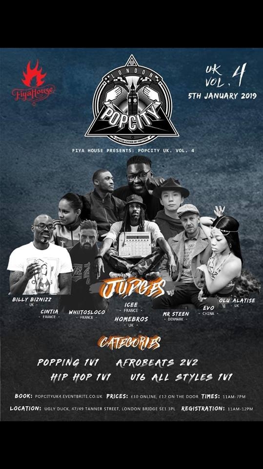 Fiya House Presents Popcity UK 4 poster