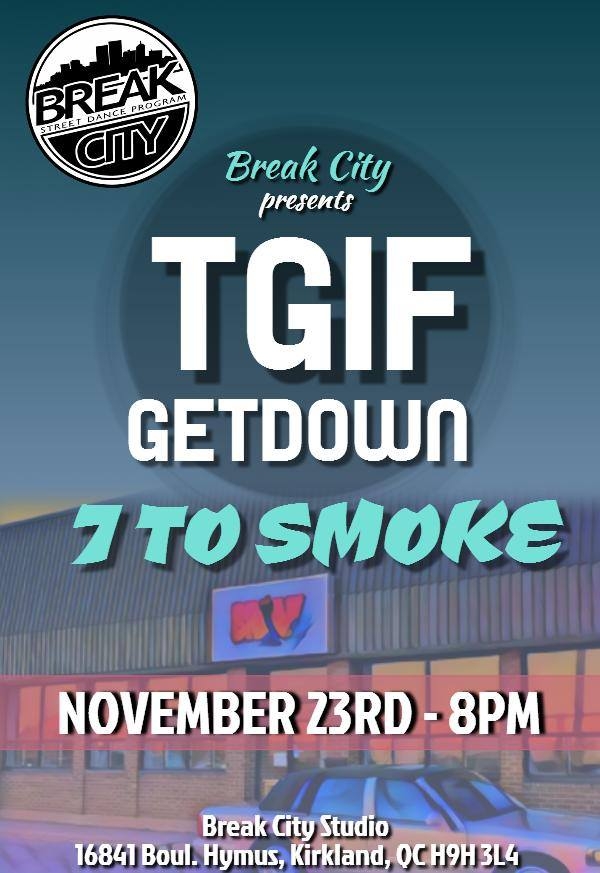 TGIF November Get Down 2018 poster