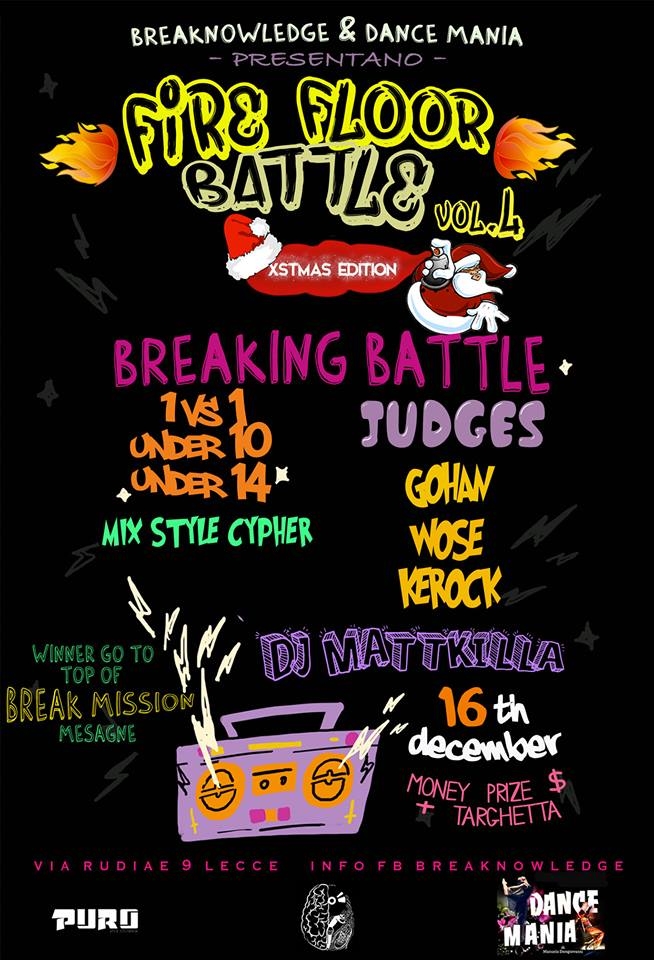 Fire Floor Battle 4° Xmas Edition 2019 poster