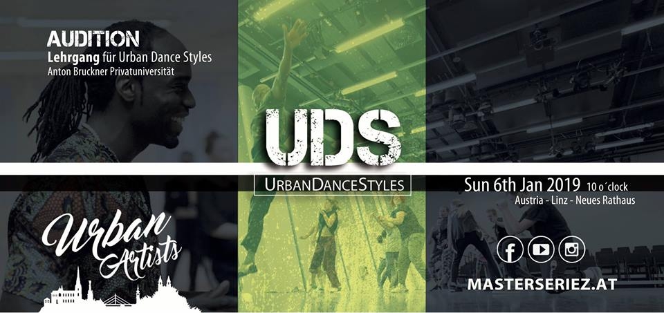 Audition - Lehrgang für Urban Dance Styles 2019 poster