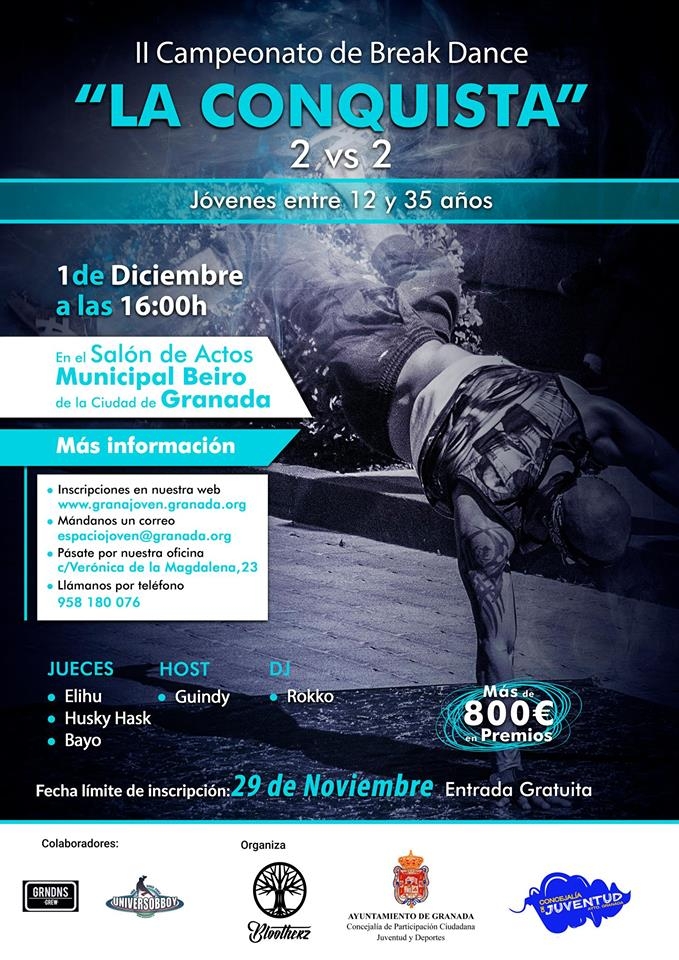 Campeonato granajoven de Break Dance La Conquista 2 poster