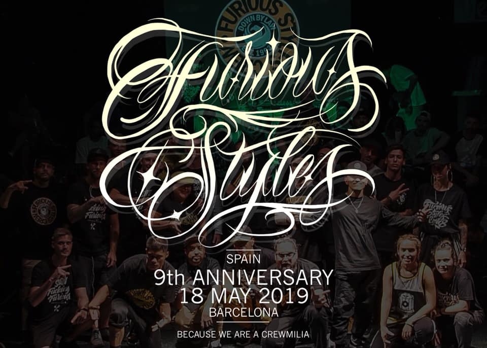 Furious styles crew spain 9th anniversary 2019 poster