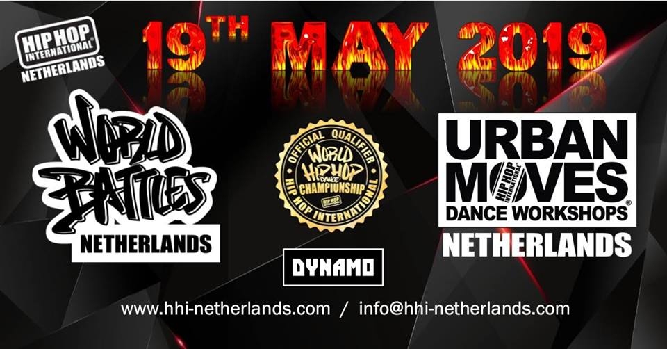 HHI-Netherlands Battles & Urban Moves Dance Workshops 2019 poster