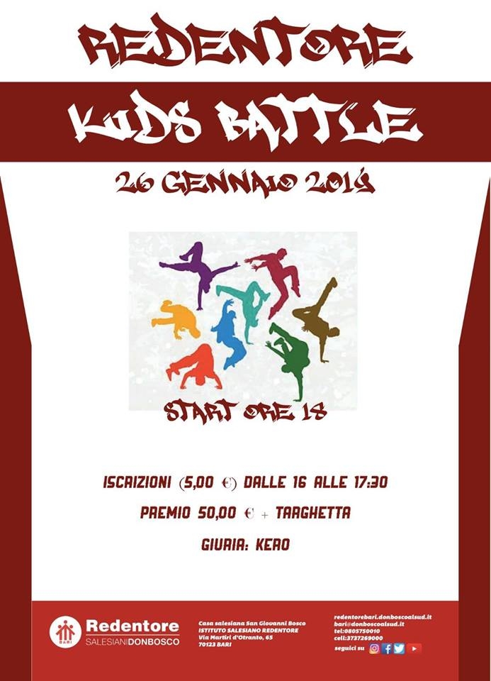 Redentore KIDS Battle 2019 poster