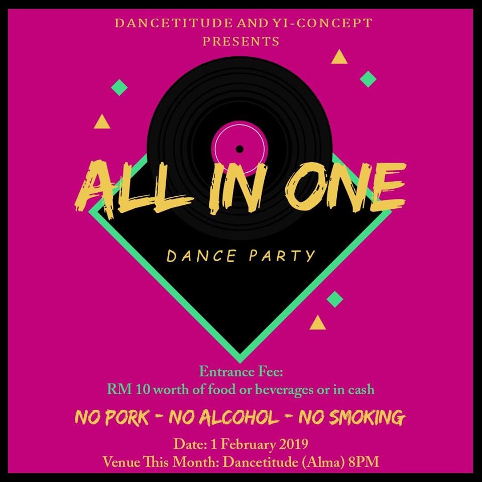 All in One - Dance Party 2019 poster