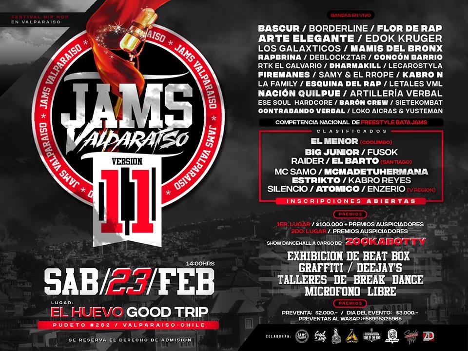 Jams Valparacio 11 poster