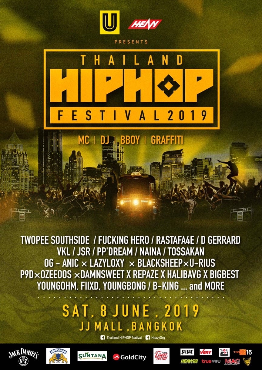 THAILAND HIPHOP FESTIVAL 2019 poster