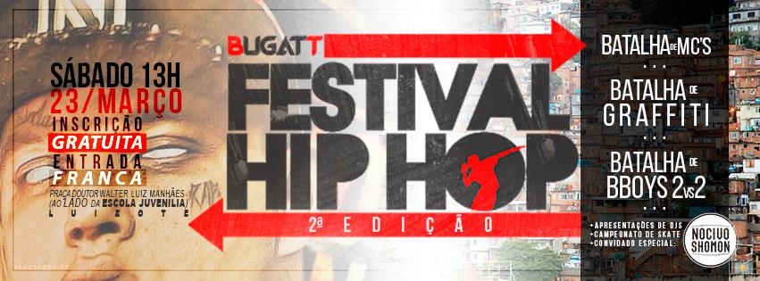 Bugatt Festival Hip Hop com Nocivo Shomon 2019 poster