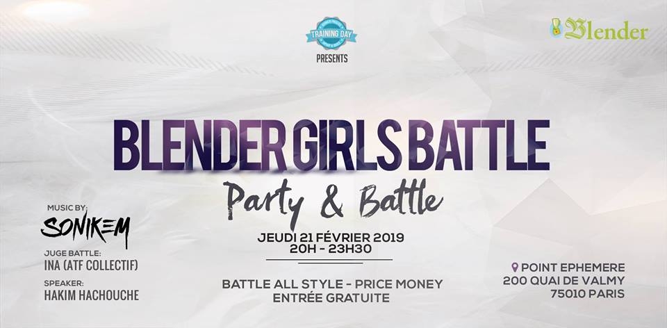 Blender Girls Battle 2019 poster