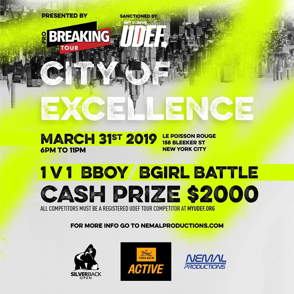 City of Excellence 2019 poster