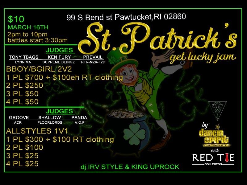 St.Patrick's Get Lucky Jam 2019 poster