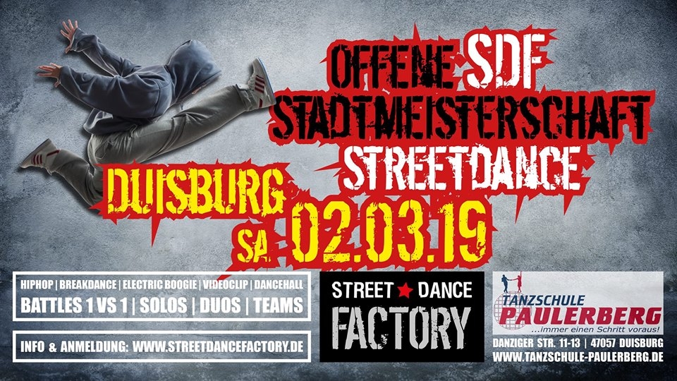 Offene SDF Stadtmeisterschaft Duisburg 2019 poster
