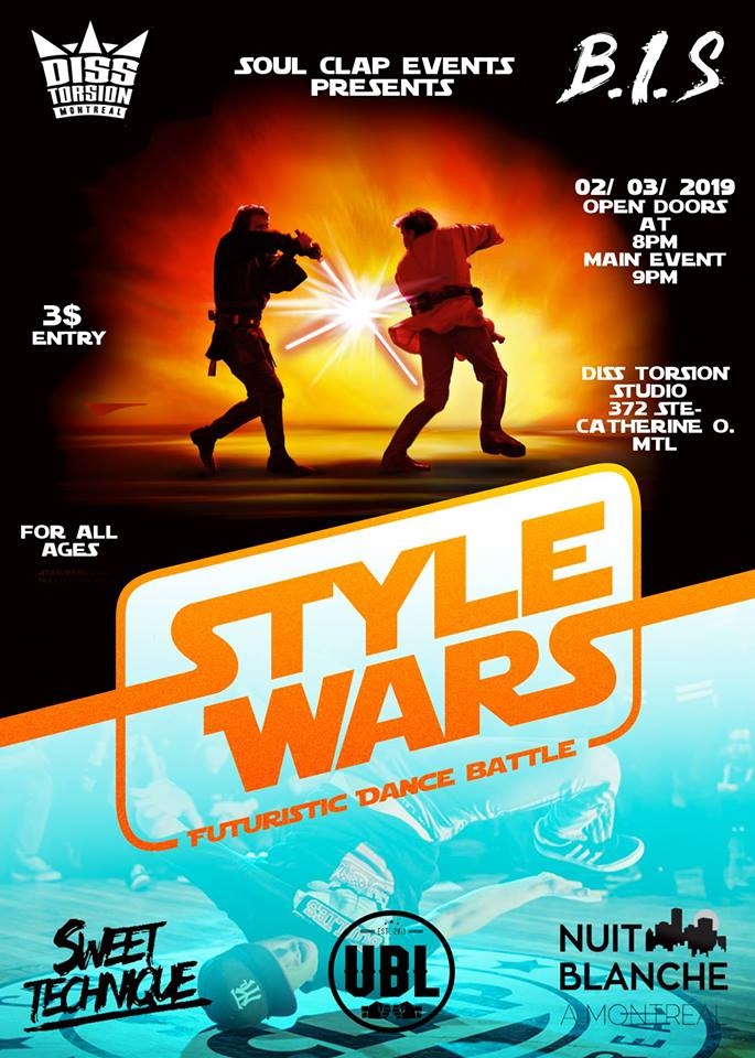 Style Wars / Nuit Blanche 2019 poster