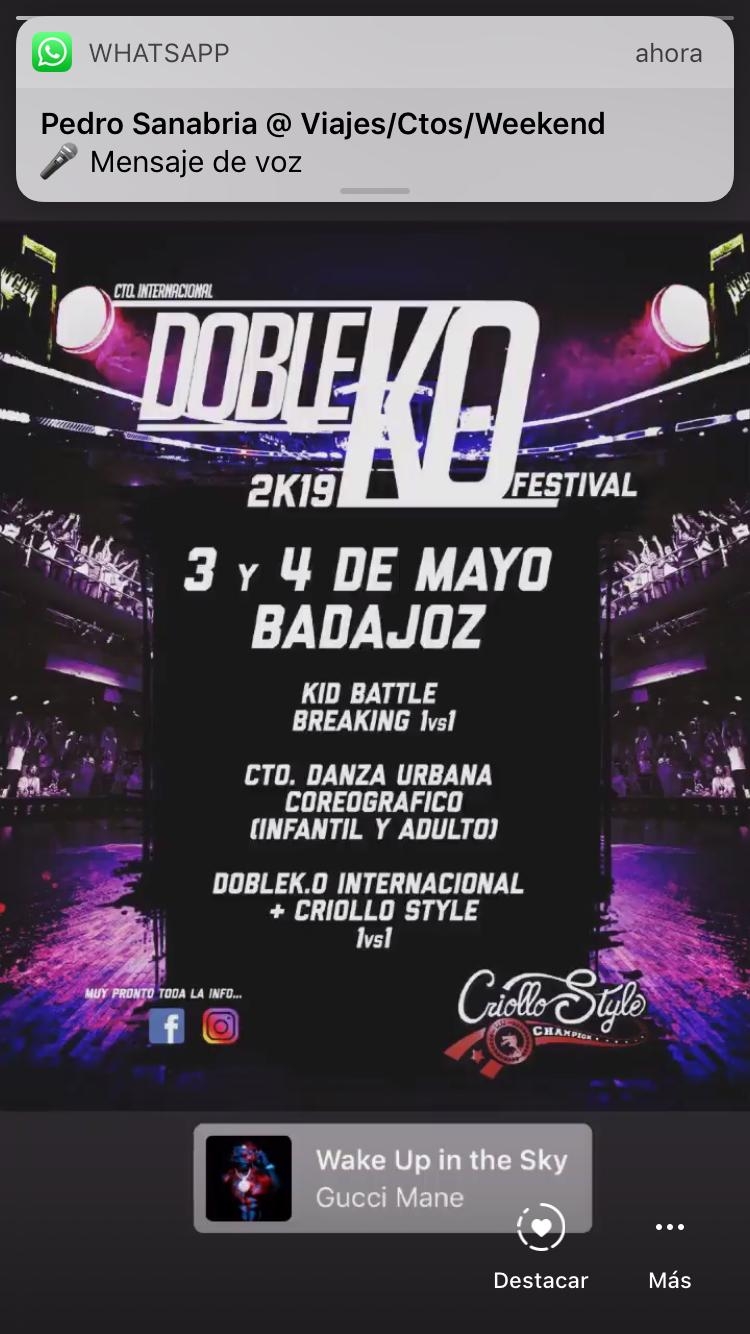Doble KO Festival poster