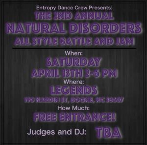 The 2nd Natural Disorder: DFAD Open Styles Battle and Jam 2019