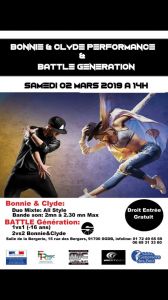 BONNIE&CLYDE PERFORMANCE  BATTLE Génération 2019