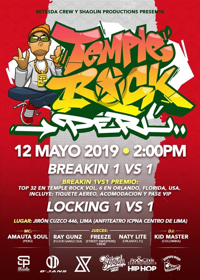 Temple Rock Peru 2019 poster