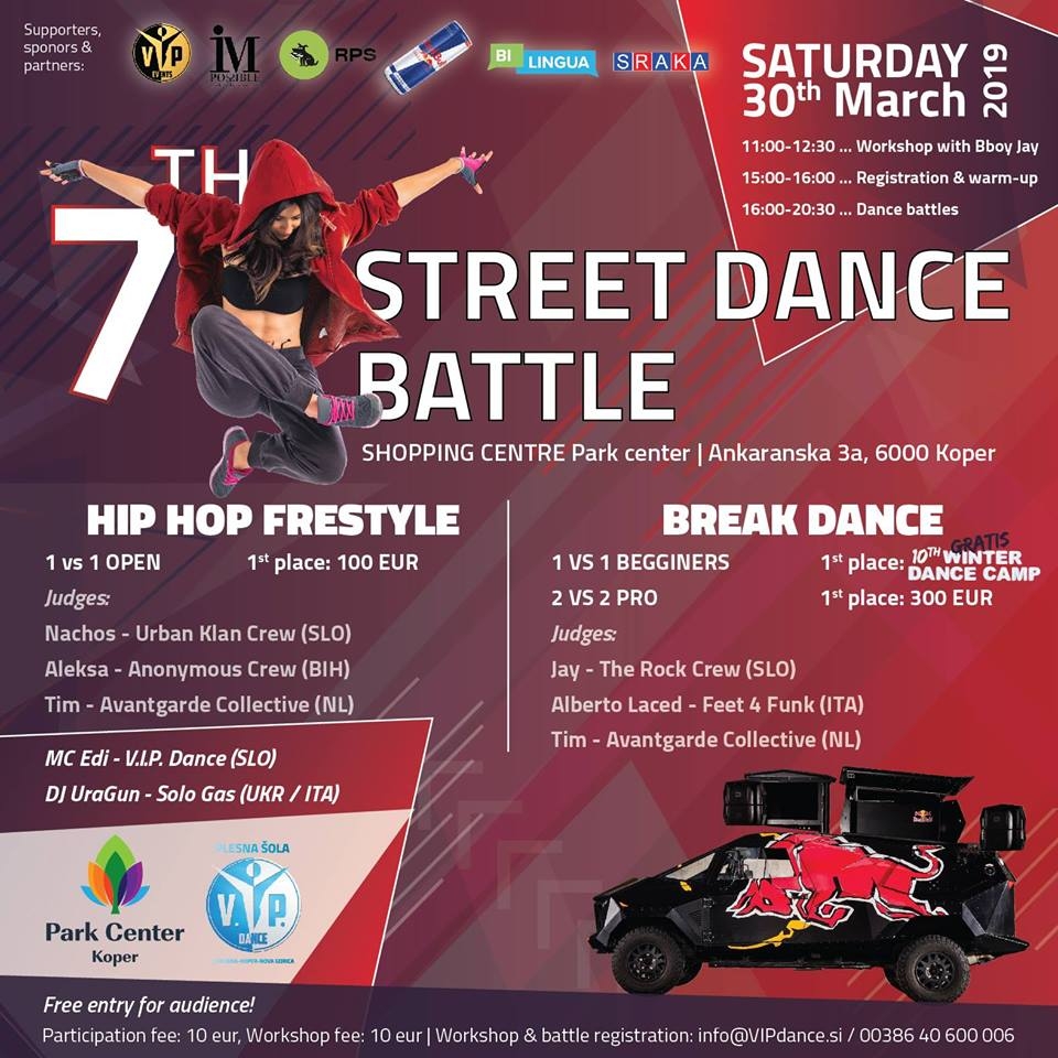 7th International street dance battle 2019 poster