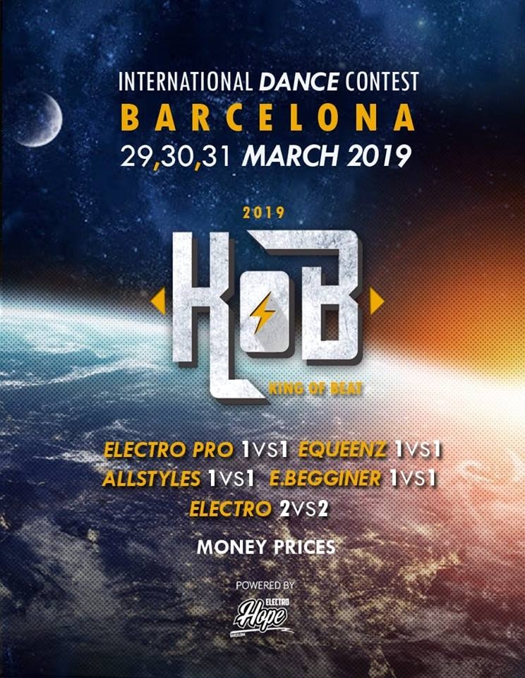 KOB (King Of Beat) International Dance Festival 2019 poster