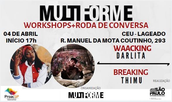 Multiforme Workshop + Roda de conversa 2019 poster