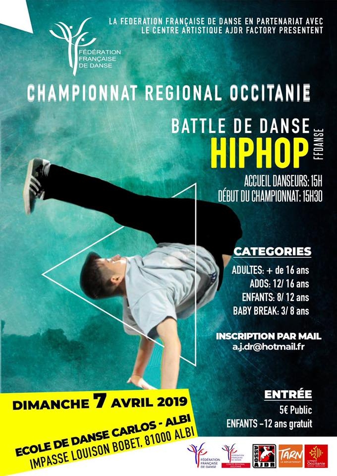 Championnat Regional Occitanie Hip Hop 2019 poster