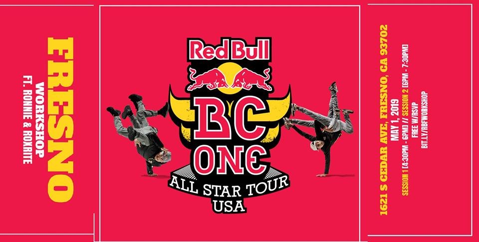 Red Bull BC One Tour Fresno 2019 poster