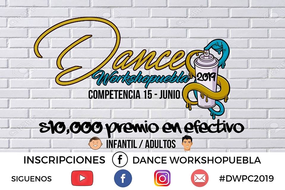 Dance Workshopuebla Competencia 2019 poster
