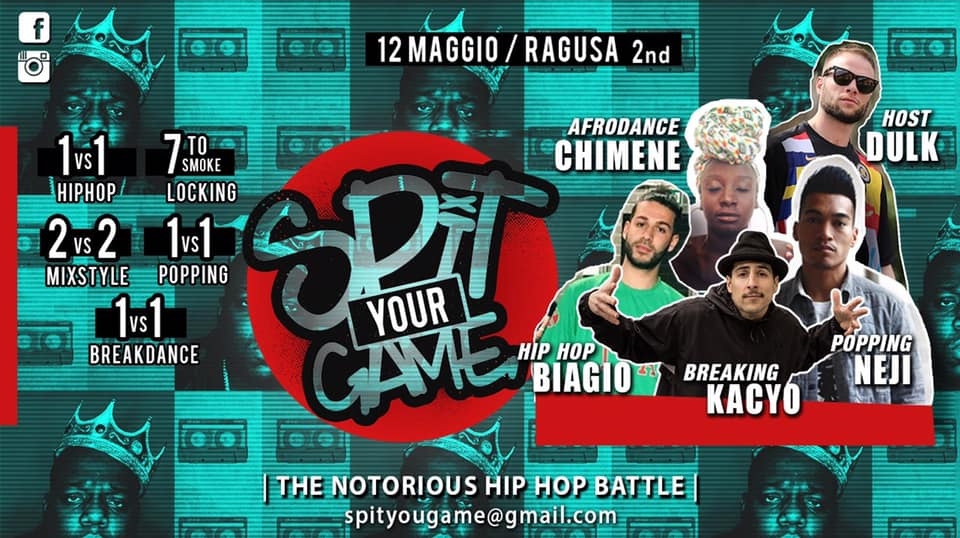 Spit your game The notorious Hip Hop Battle 2019 poster