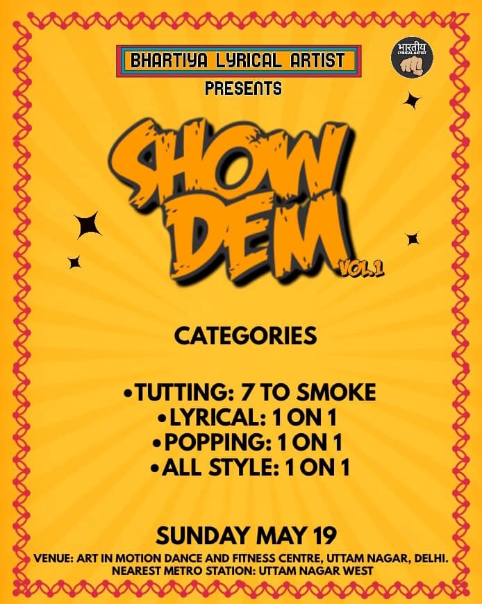 SHOW DEM 2019 poster