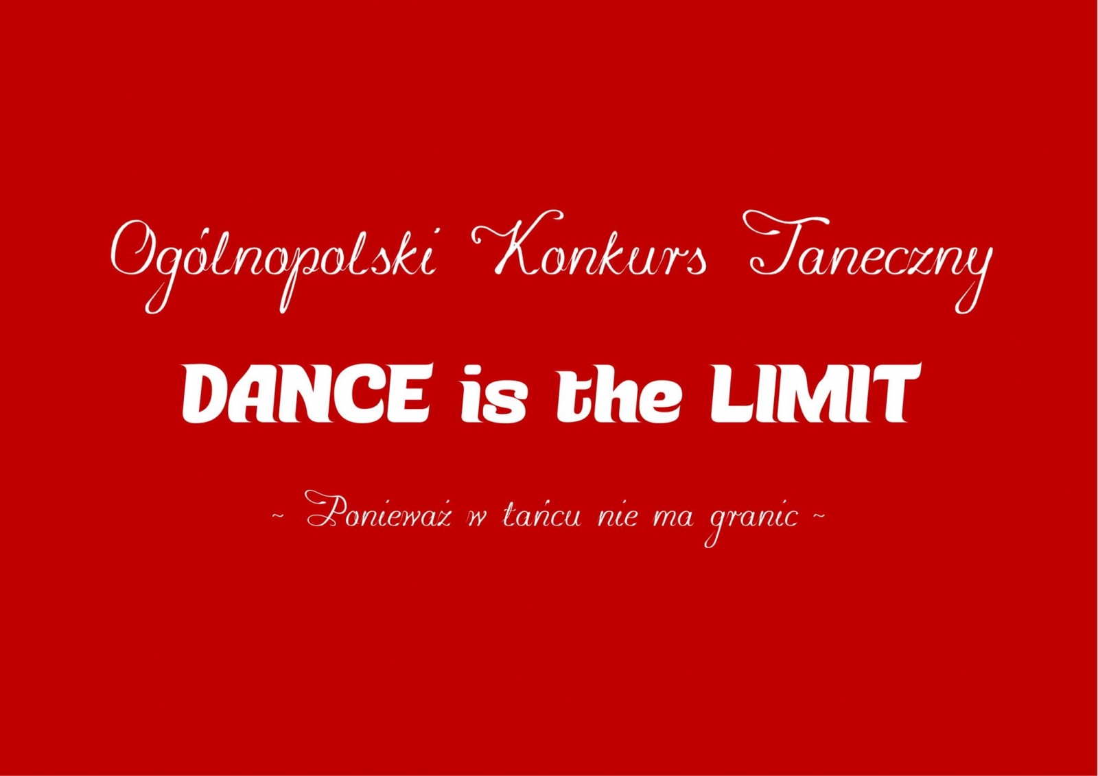 Dance is the Limit 2019 poster