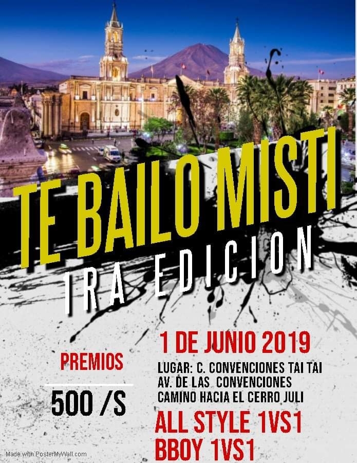 TE BAILO MISTI 1ra Edición 2019 poster