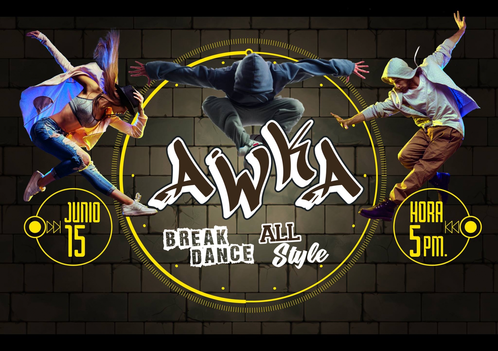 3er Concurso de Baile Urbano AWKA 2019 poster