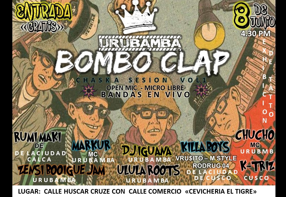 Urubamba Bomba Clap 2019 poster