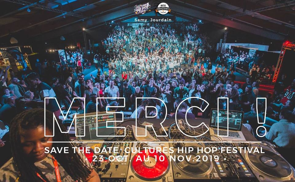 Cultures Hip Hop festival 2019 poster