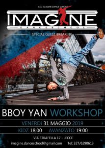 Bboy Yan Workshop Lecce 2019