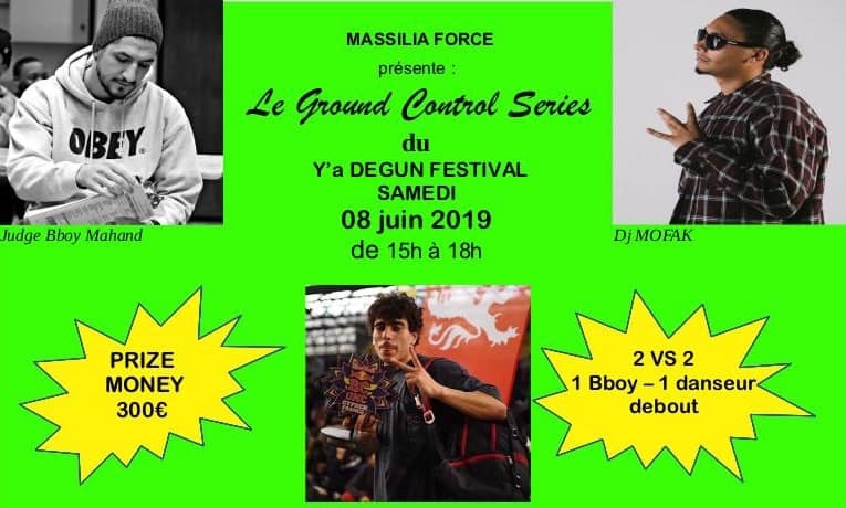 GROUND CONTROL SERIES DU Y'A DEGUN FESTIVAL 2019 poster